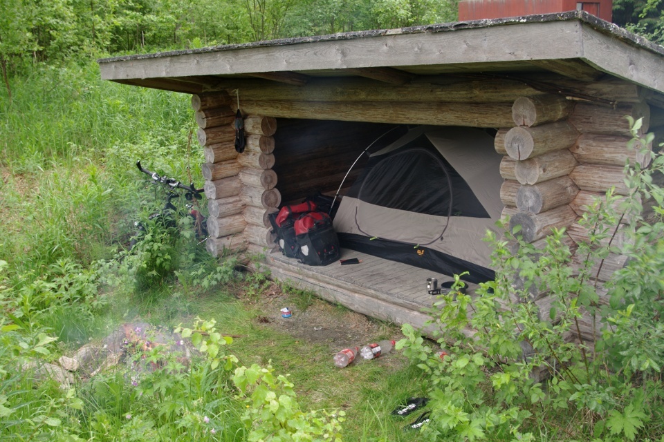 A shelter in the bush