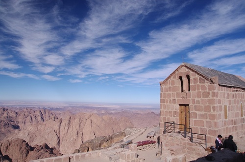 On the Mount Sinai, with always beautiful sky