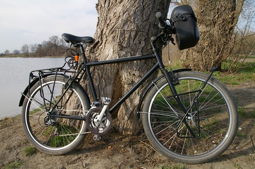 On a test offroad ride