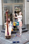 Music fills the streets of the old city