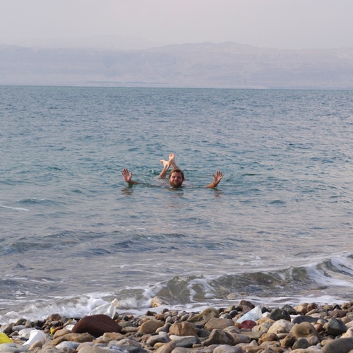 How to swim in the Dead Sea