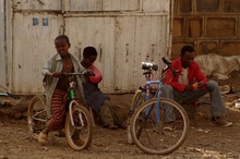 Rowery są w Etiopii popularne